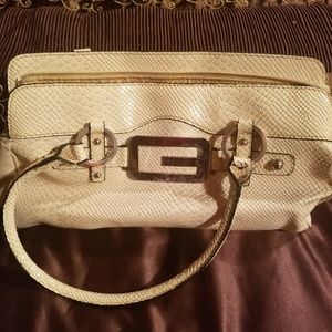 Guess white purse